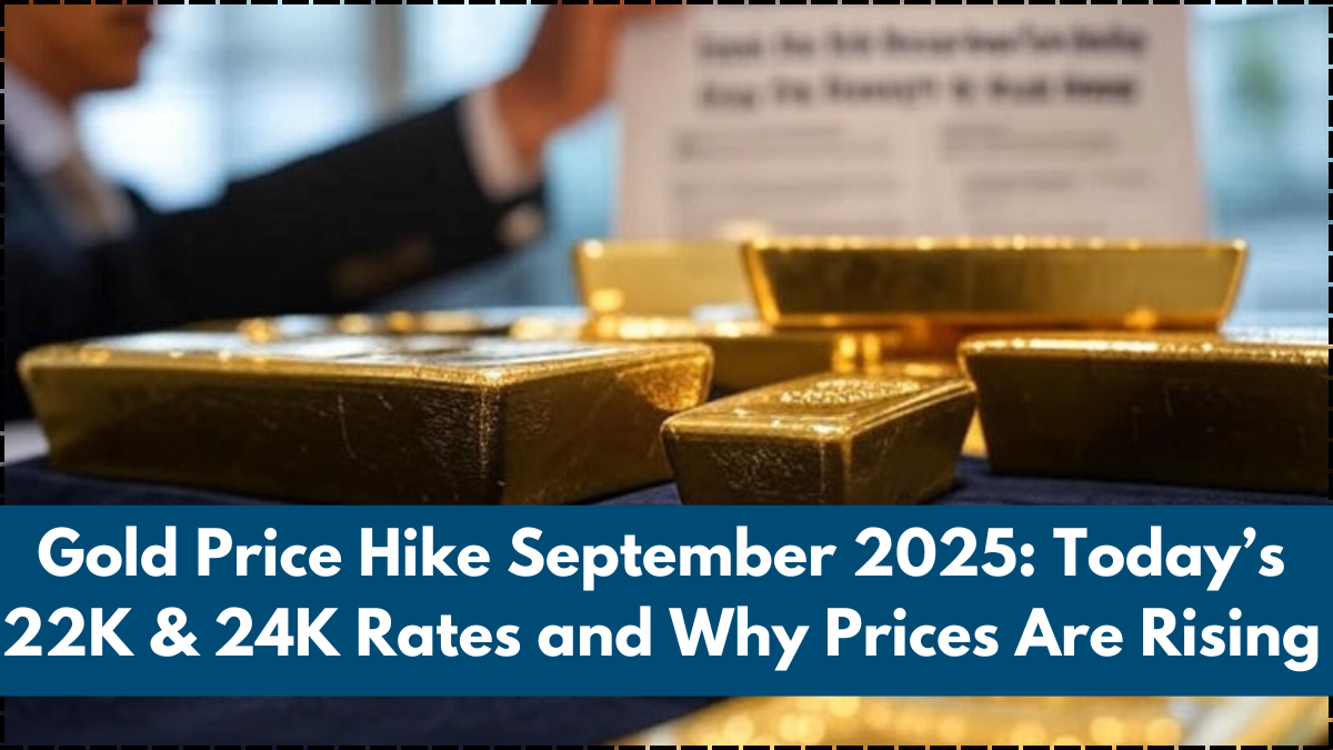 Gold Price Hike September 2025: Today’s 22K & 24K Rates and Why Prices Are Rising