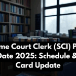 Supreme Court Clerk (SCI) Prelims Exam Date 2025: Schedule & Admit Card Update