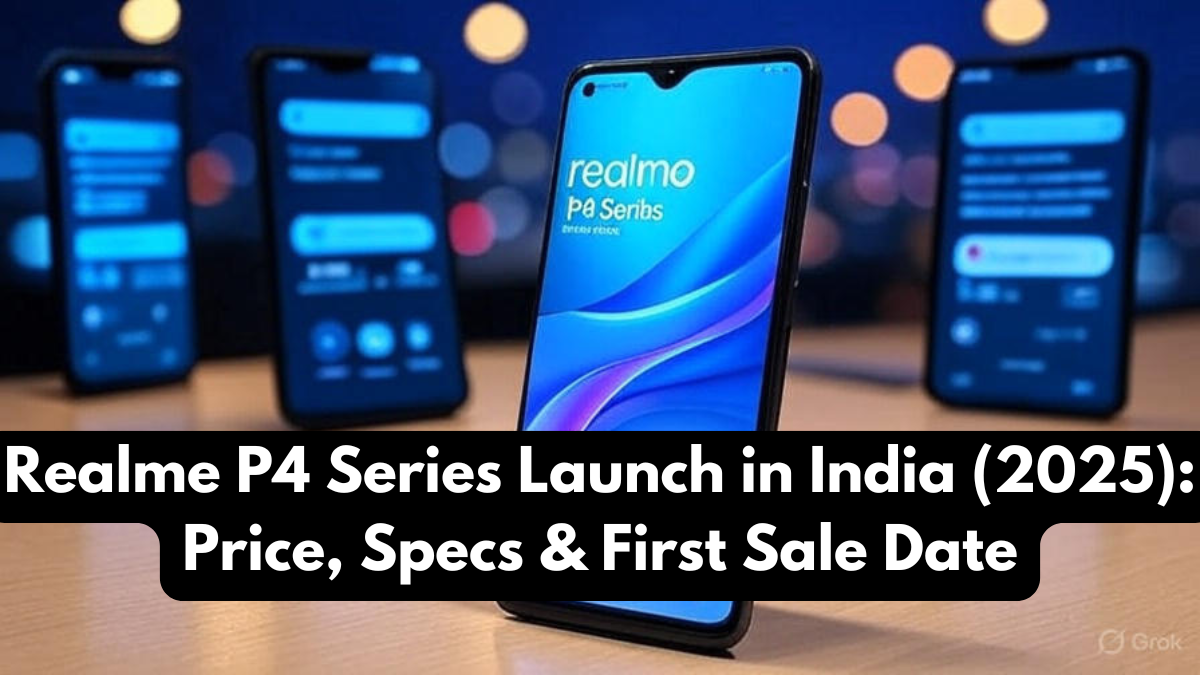 Realme P4 Series Launch in India (2025): Price, Specs & First Sale Date
